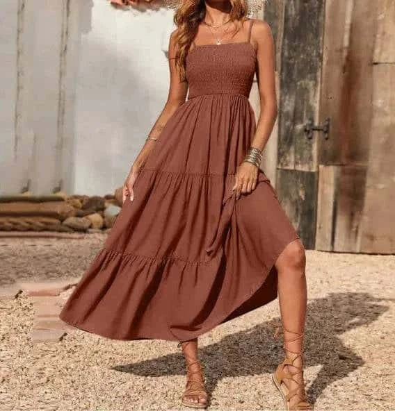 Multi-Layer Chiffon Swing Dress - Di Supremo
