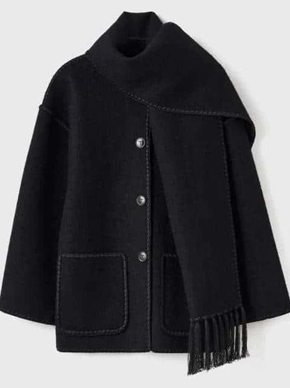 Plush Coat with scarf - Di Supremo