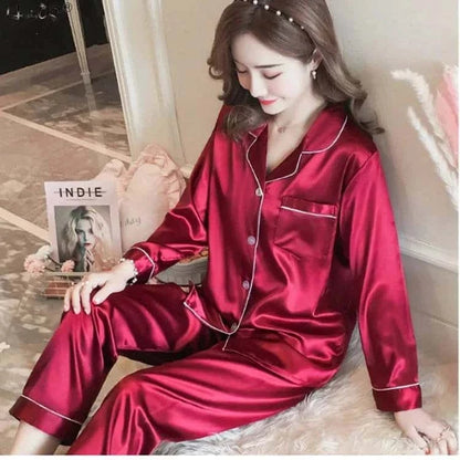 Women Silk Satin Pajamas - Di Supremo