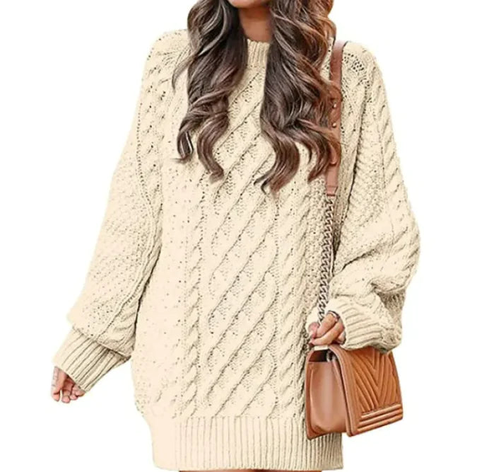 knitted round neck sweater
