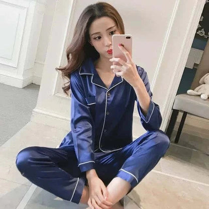 Women Silk Satin Pajamas - Di Supremo
