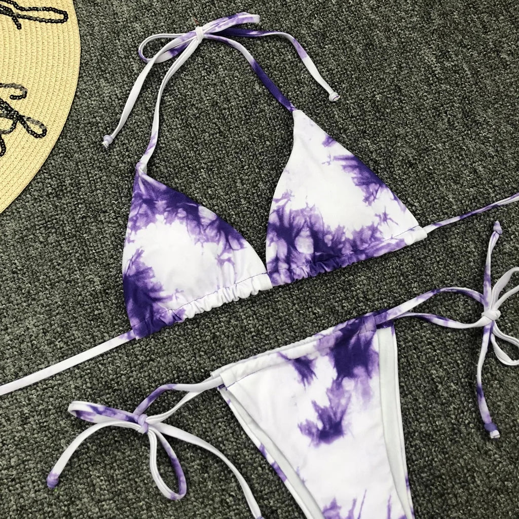 women's tie-dye micro bikini set - di supremo