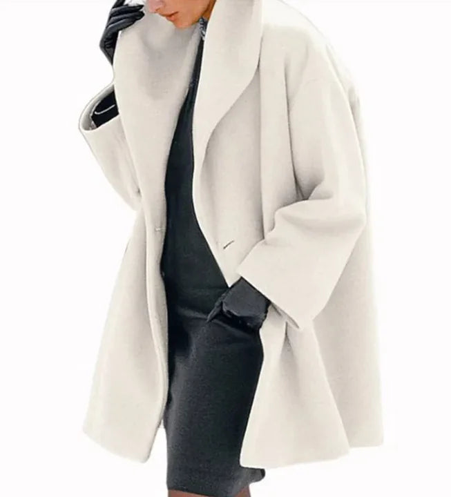 trendy multi-color loose sweater coat - di supremo