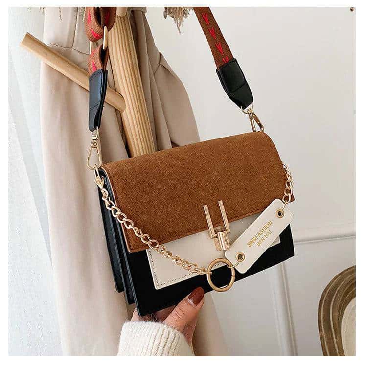 women's sleek frost square shoulder bag - di supremo