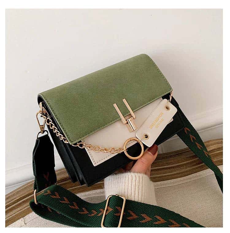 women's sleek frost square shoulder bag - di supremo