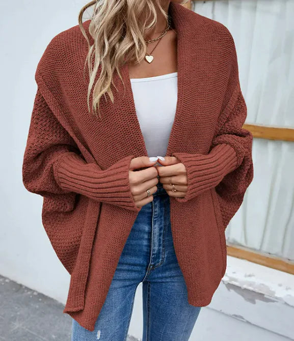 loose knitted sweater cardigan - di supremo