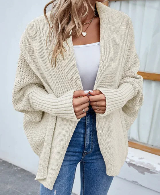 loose knitted sweater cardigan - di supremo