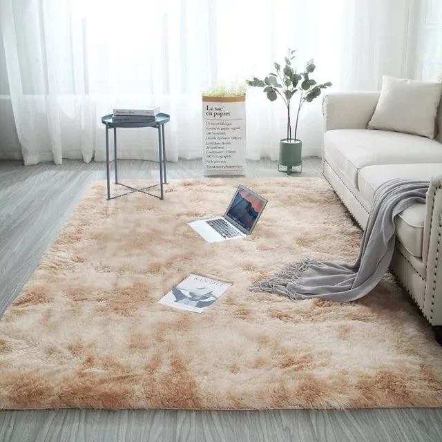 colorful shaggy soft fluffy plush carpet - di supremo