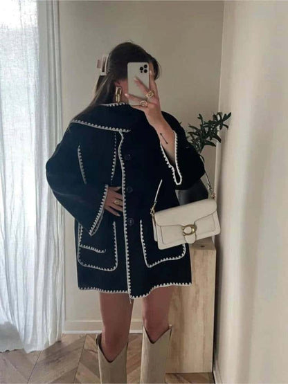Plush Coat with scarf - Di Supremo