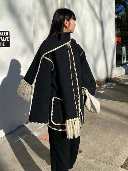 Plush Coat with scarf - Di Supremo