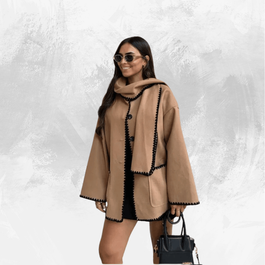 Plush Coat with scarf - Di Supremo
