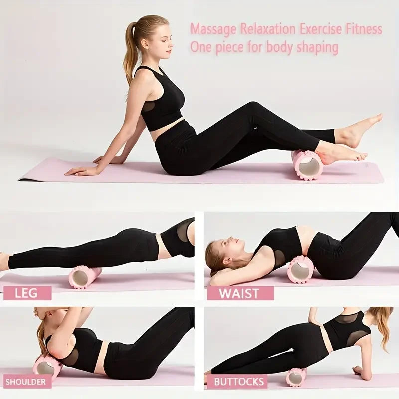 foam massage roller – hollow yoga column for muscle relief & rehab - di supremo