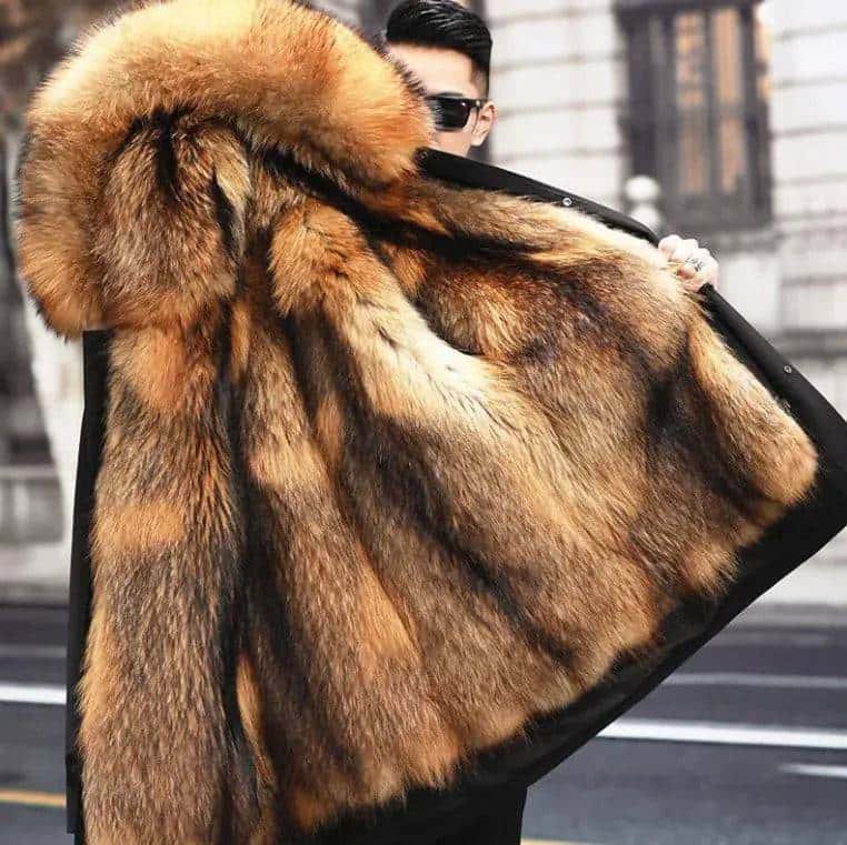 fur coat faux mink velvet medium length fur coat - di supremo