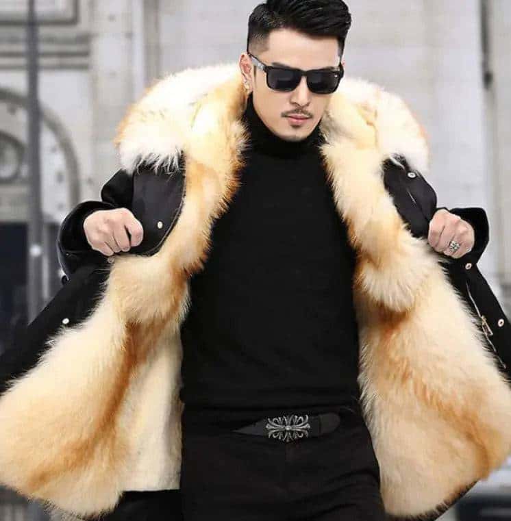 fur coat faux mink velvet medium length fur coat - di supremo