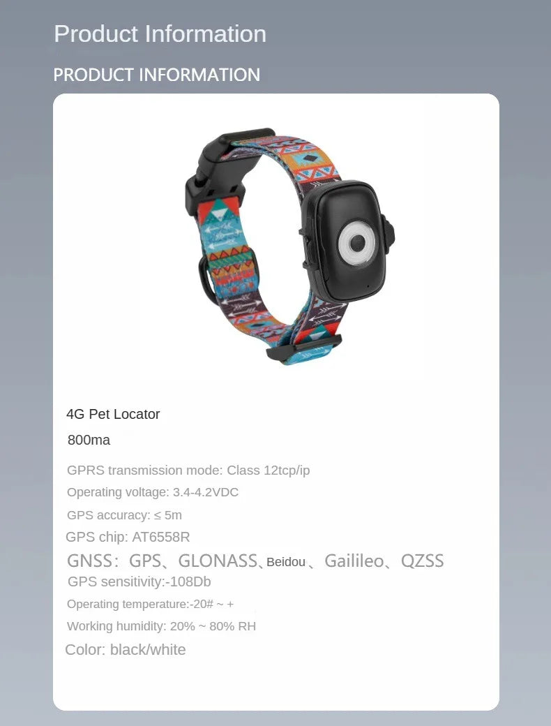 ovayila 4g pet gps tracker - di supremo