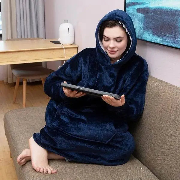 blanket hoodie oversized - di supremo