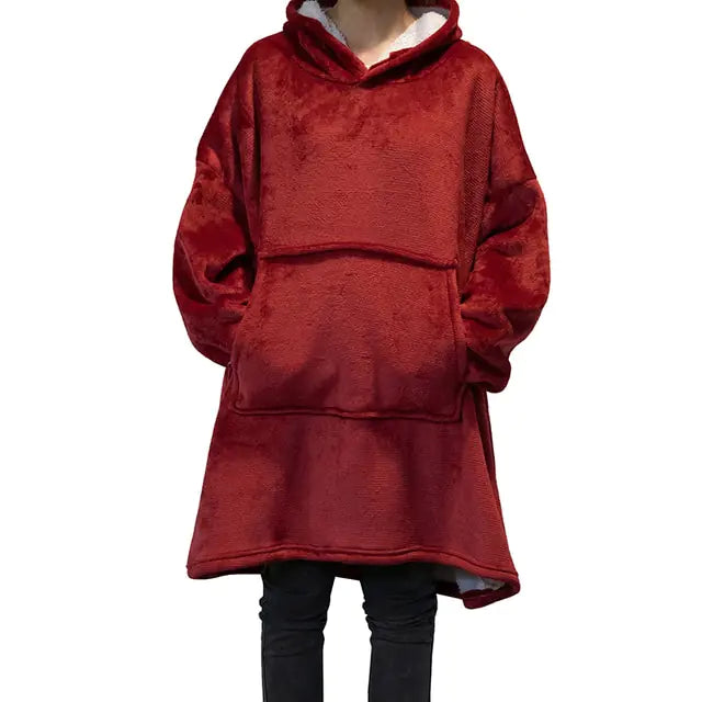 blanket hoodie oversized - di supremo