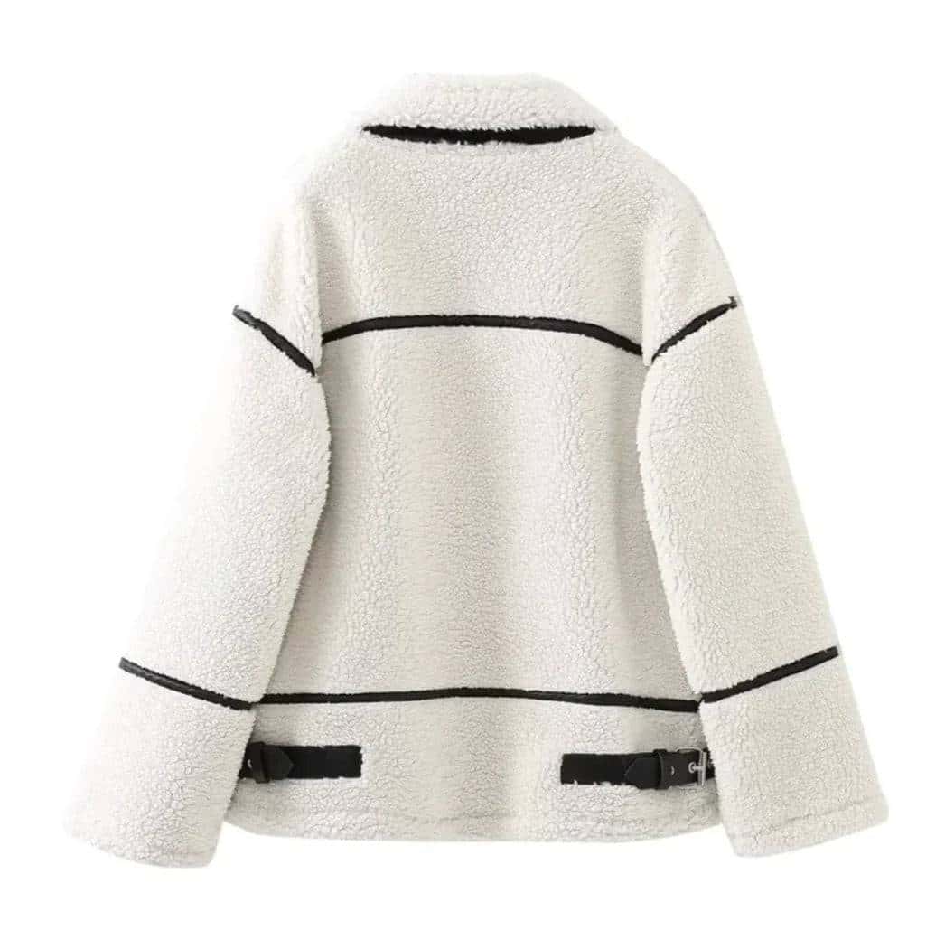women's patchwork lambswool jacket - di supremo