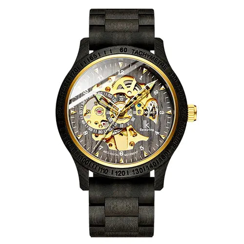 classic wooden men's mechanical watch - di supremo