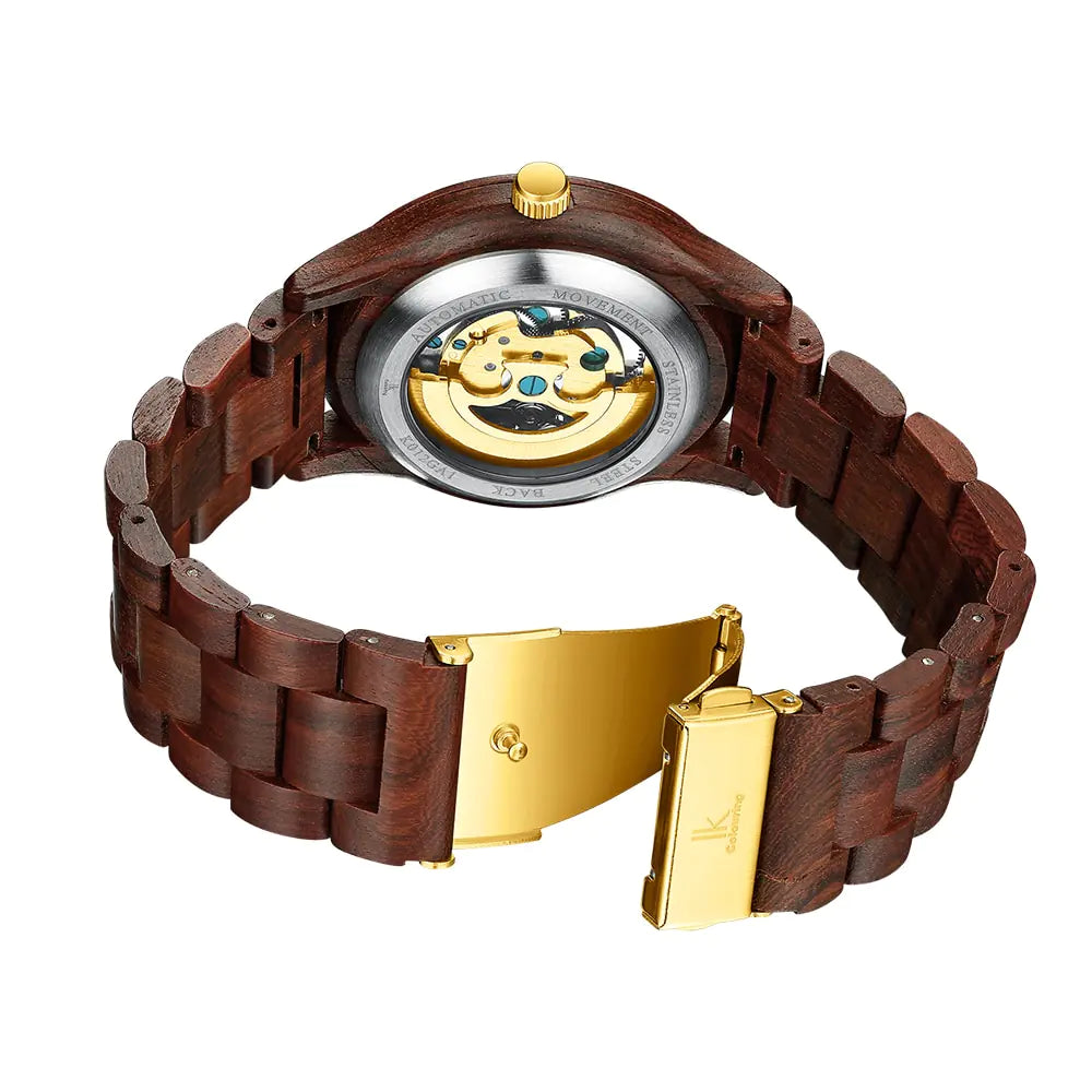 classic wooden men's mechanical watch - di supremo