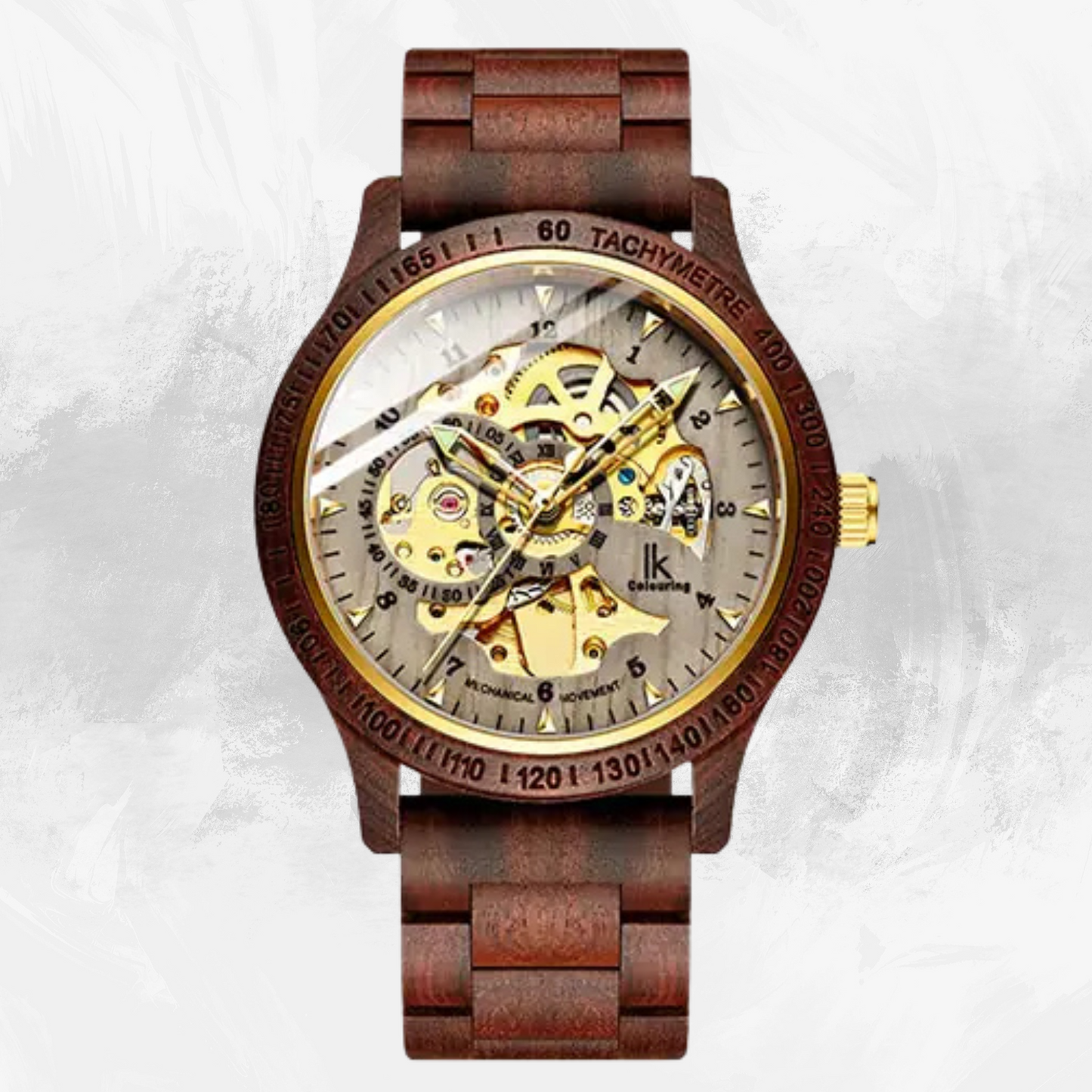 classic wooden men's mechanical watch - di supremo