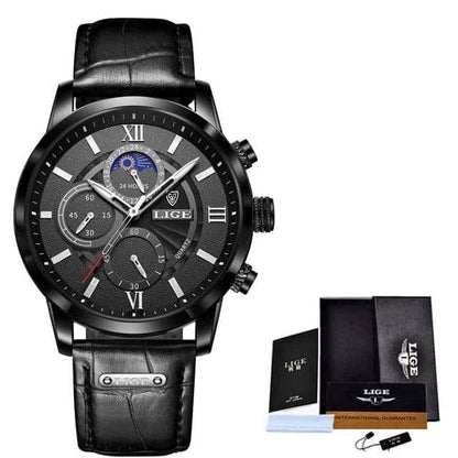 Leather Men Quartz Luxury Watches - Di Supremo