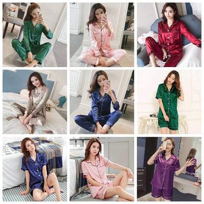 Women Silk Satin Pajamas - Di Supremo