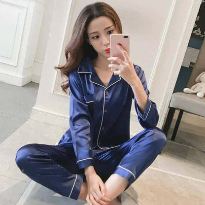 Women Silk Satin Pajamas - Di Supremo