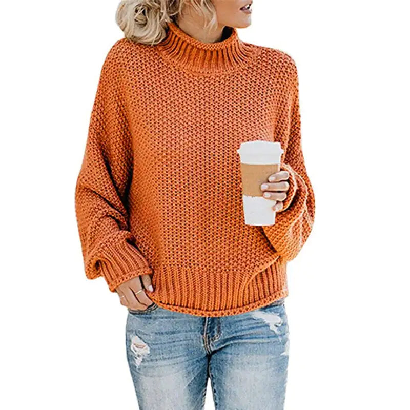 women's knitted loose pullover - di supremo