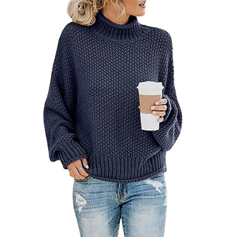 women's knitted loose pullover - di supremo