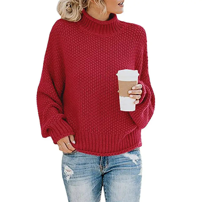 women's knitted loose pullover - di supremo