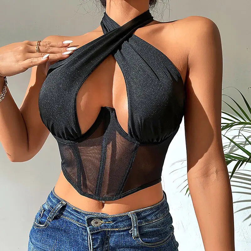 sexy mesh push-up bralette - di supremo