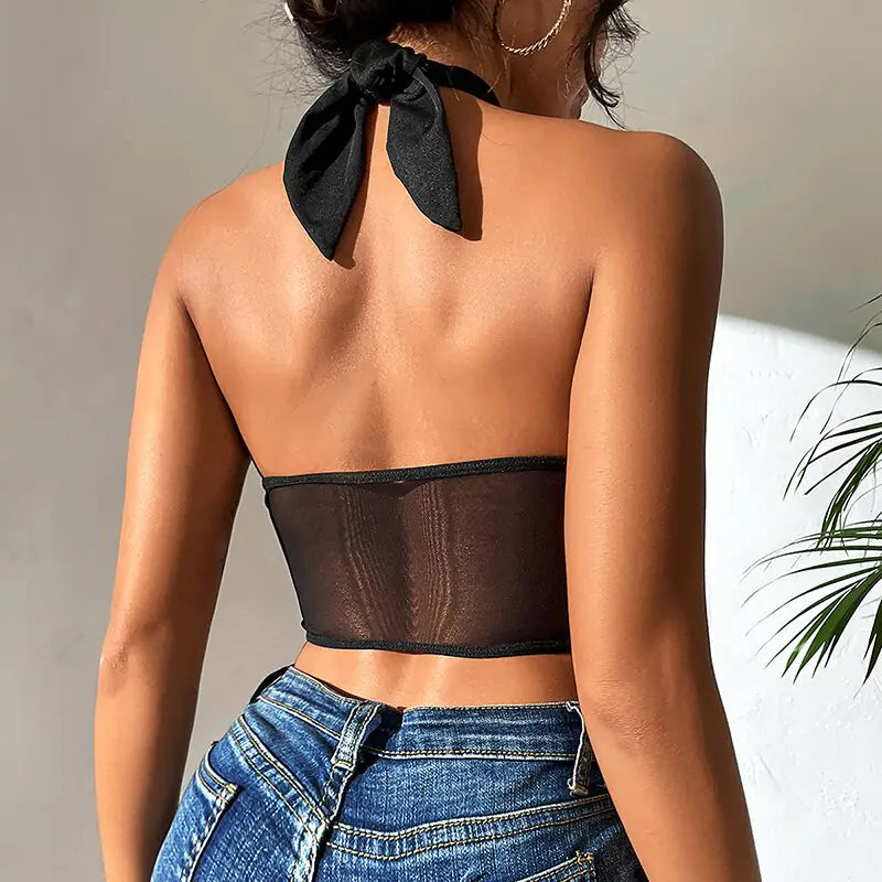 sexy mesh push-up bralette - di supremo