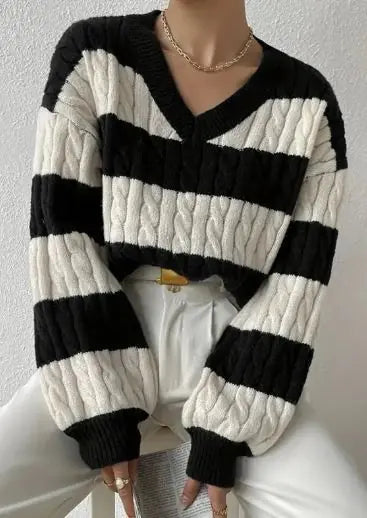 lazy loose women's knitted sweater - di supremo