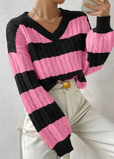 lazy loose women's knitted sweater - di supremo