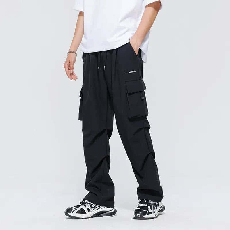 men's spring loose straight plus size casual wide leg - di supremo
