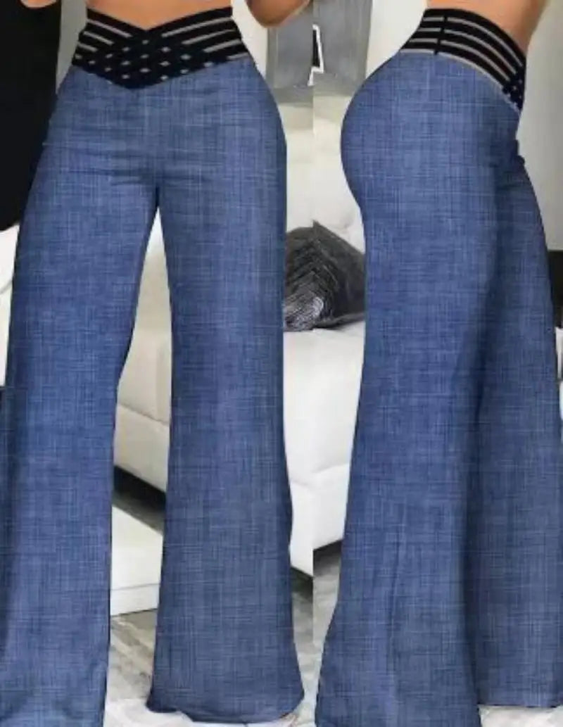 high-waist wide-leg palazzo pants - di supremo