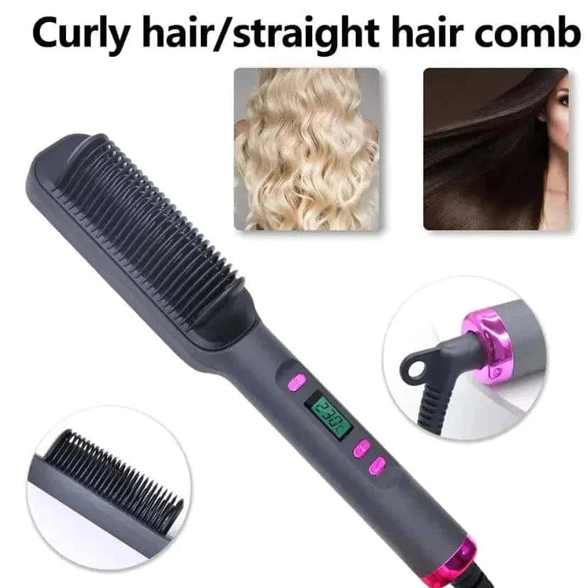 multifunction electric hair straightening comb my shop saver