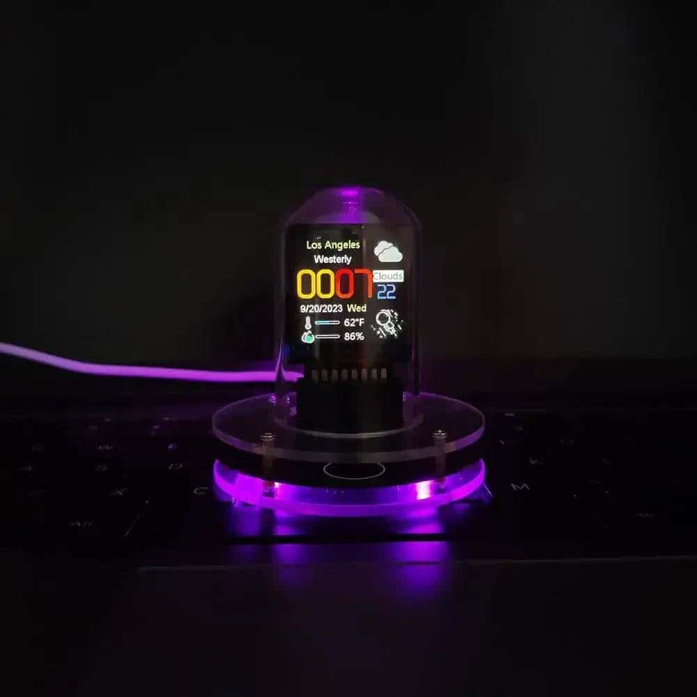smart wi-fi nixie tube digital decor my shop saver