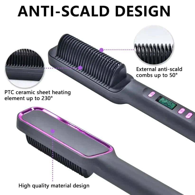 multifunction electric hair straightening comb my shop saver