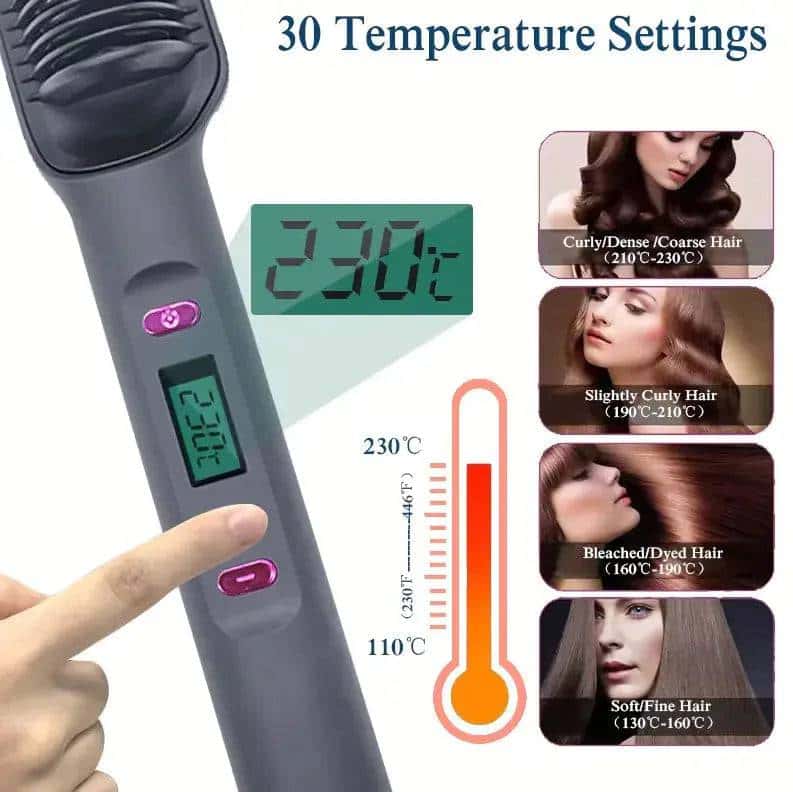 multifunction electric hair straightening comb my shop saver