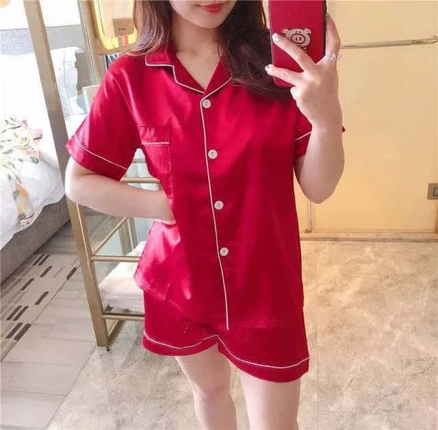 women silk satin pajamas - di supremo