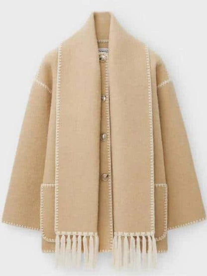 Plush Coat with scarf - Di Supremo