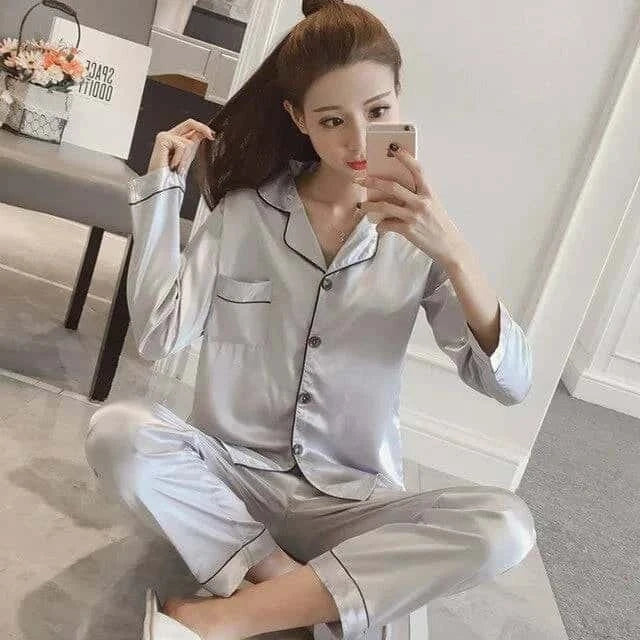 Women Silk Satin Pajamas - Di Supremo